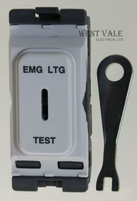 Hager Sollysta Grid WMGKS/EL 20a D/Pole Grid Key Switch Printed 