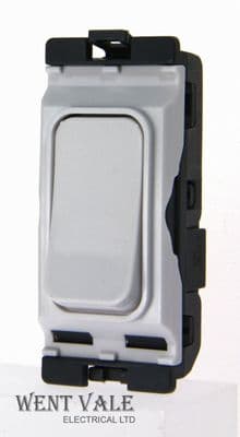 Hager Sollysta Grid WMGS12 - 20a Two Way Single Pole Grid Switch Unused.