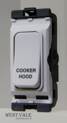 Hager Sollysta Grid - WMGSDP2/CHD - 20a D/Pole Grid Switch Printed Cooker Hood.