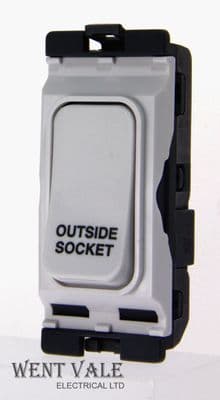 Hager Sollysta Grid WMGSDP2/OS - 20a D/Pole Grid Switch Printed 
