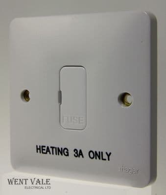 Hager Sollysta White Moulded WMSU83 - 13 Amp Unswitched Spur Marked 