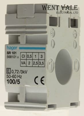 Hager - SR 101-568101/0 - 100/5a Current Transformer (CT) Unused