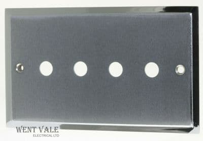 Heritage Brass Elite Stepped - S03.979.PC - 4g Dimmer Plate in Satin Chrome