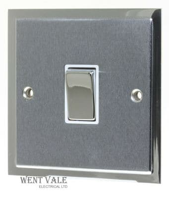 Heritage Brass - Elite Stepped - S03.800.PCW - 10a 1g 2w Switch in Satin Chrome