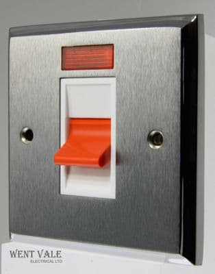 Heritage Brass - P963W - Apollo Duel Finish - 45a Double Pole Control Switch NIB