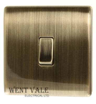 Homebase Home Range - 220359  -  10A 1 Gang 2 Way Switch in Antique Brass