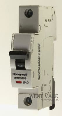 Honeywell Metalclad CP - MMCB40B - 40a Type B Single Pole MCB Unused