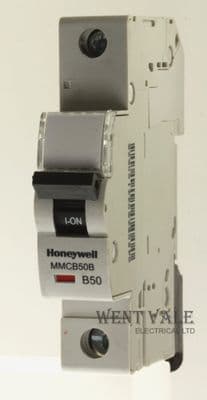 Honeywell Metalclad CP - MMCB50B - 50a Type B Single Pole MCB Unused