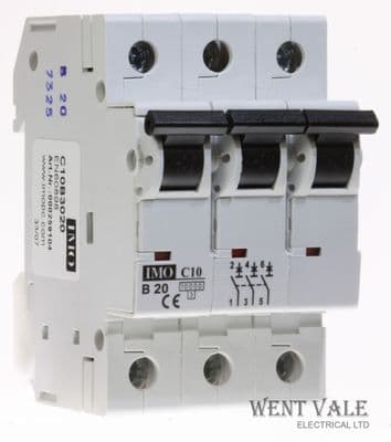 IMO C10B3020 - 20a Type B Triple Pole MCB New