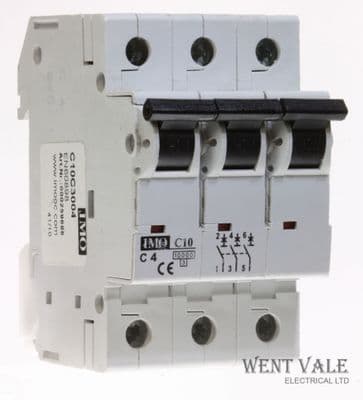 IMO C10C3004 - 4a Type C Triple Pole MCB New