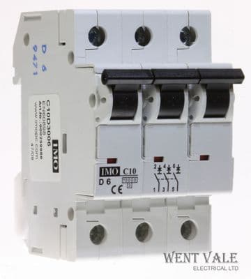 IMO C10D3006 - 6a Type D Triple Pole MCB New