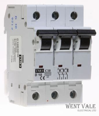 IMO C10D3010 - 10a Type D Triple Pole MCB New