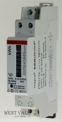 Inepro/DM Metering PRO-1TE V11.312 One Module Unit 45A PV Energy Meter DIN Rail