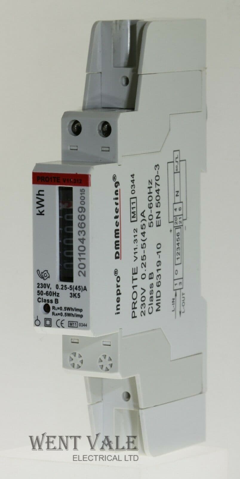 Pro1 Inepro Inepro/DM Metering PRO-1TE V11 312 One Module Unit 45A PV Energy Meter ...