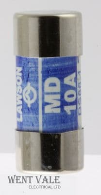 Lawson Fuses - MD10 - 10 Amp BS88 30mm x 12mm Cartridge Fuse New
