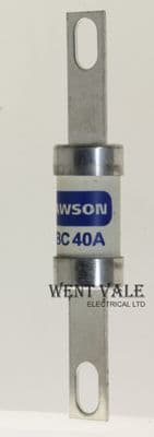 Lawson Fuses - TBC40 - 40A gG BS88-2 Bolted Centre Tag HRC Fuse New