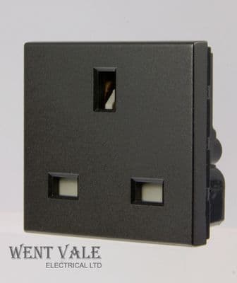 Legrand Arteor - 5726 11 -  45 x 45mm 13a Unswitched UK Socket Module Magnesium