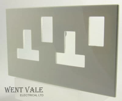 Legrand Arteor - 5751 00 - White Cover Plate For 2 Gang Switched Sockets New