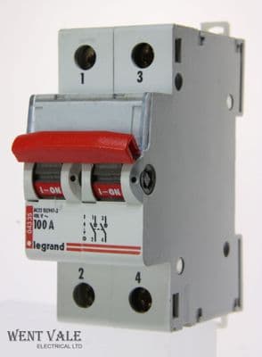 Legrand Lexic - 043 35 - 100a Double Pole Switch Disconnector Used