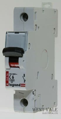 Legrand Lexic - 068 56 - 6a Type C Single Pole MCB Unused