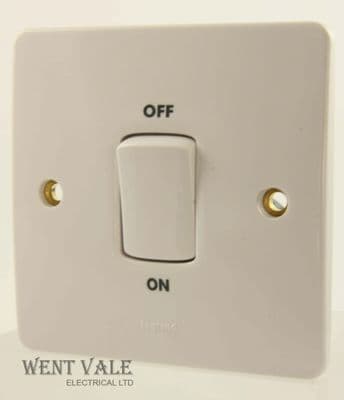 Legrand Synergy - 7300 23 - 45a One Gang Double Pole Switch With Neon New