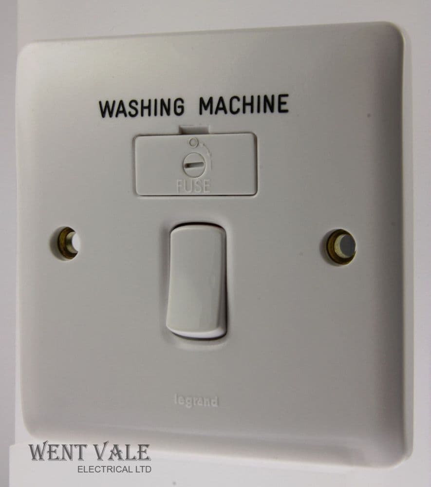 Legrand Synergy 7300 34WM 13a Switched Fused Spur Engraved Washing