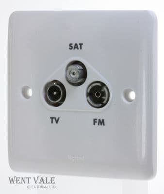 Legrand Synergy - 7300 43 - 1g TV/FM/SAT Triplexer Outlet New