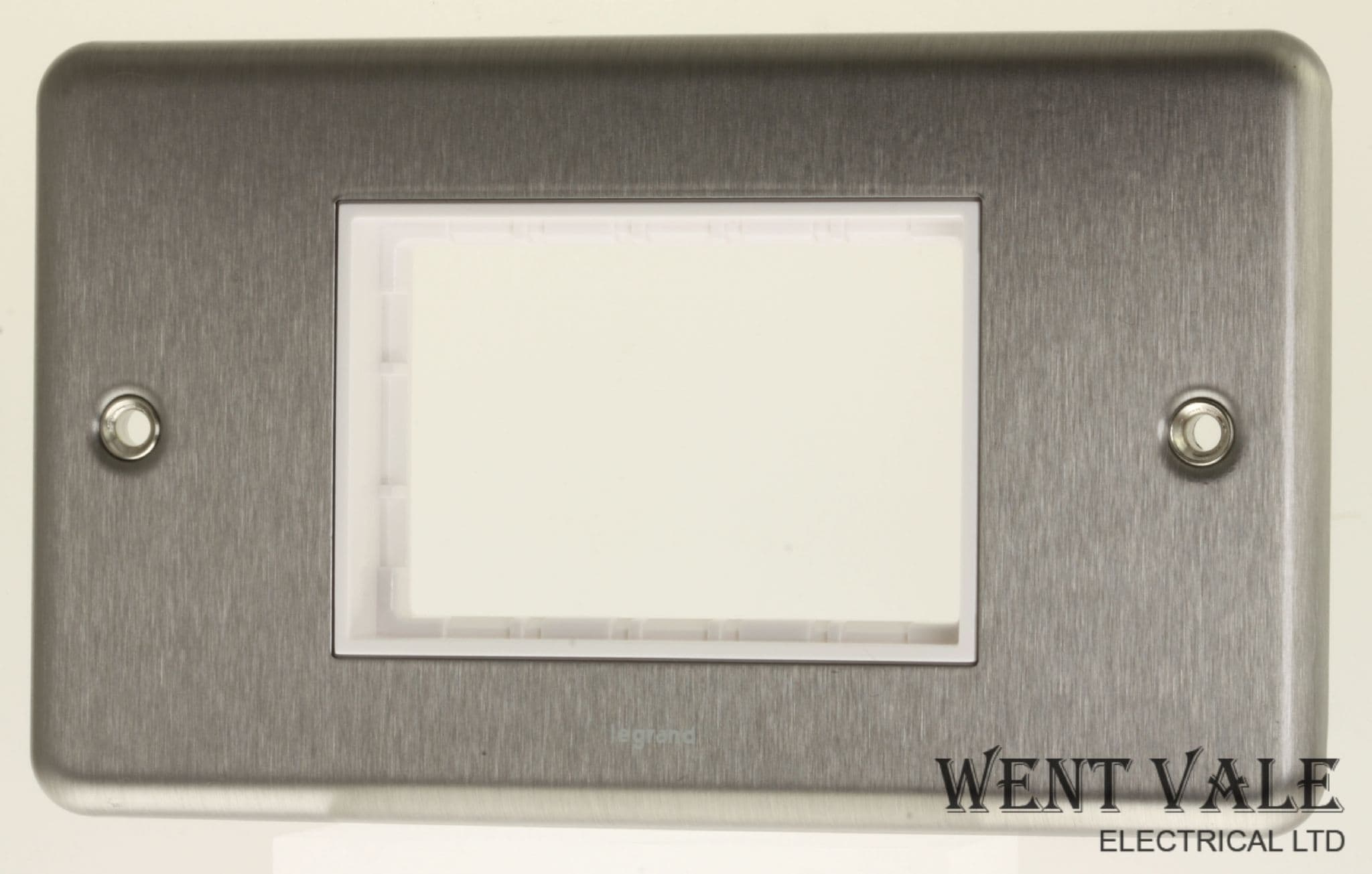 Legrand Synergy - 7330 93 - Brushed Steel 2g 3mod Arteor Module Carrier ...