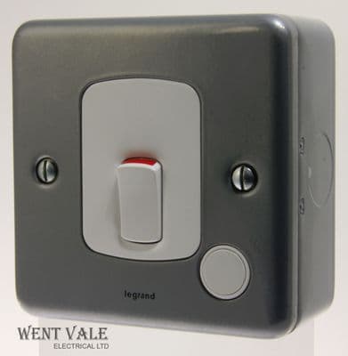 Legrand Synergy - 7338 14 - 20a Metalclad Double Pole Switch + Flex Outlet