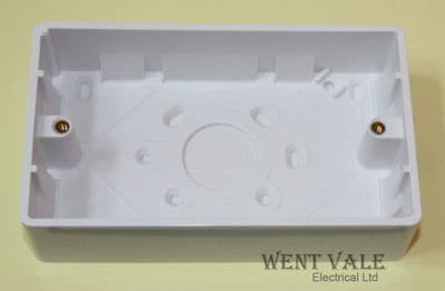 Legrand Synergy - 7364 10 - Moulded Surface Mounted 2 Gang 35mm Deep Box New