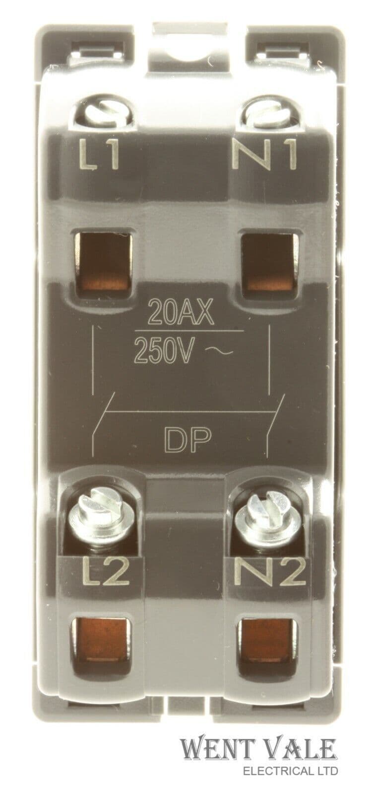 Legrand Synergy Grid 7355 20 DW 20a Double Pole Grid Switch Module
