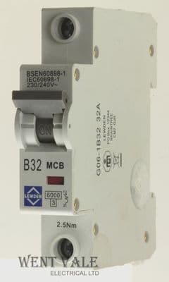 Lewden - G06-1B32 - 32a Type B Single Pole MCB Used