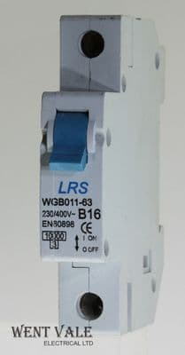 LRS - WGB011-63 - 16a Type B Single Pole MCB Used