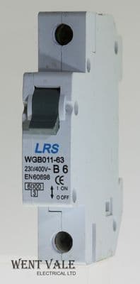 LRS - WGB011-63 - 6a Type B Single Pole MCB Used