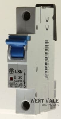 LSN - B20 - 20a Type B Single Pole MCB Used