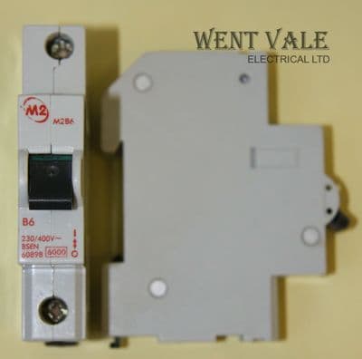 M2 - M2B6 - 6a Type B Single Pole MCB Used