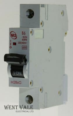 M2 - M2B6G - 6a Type B Single Pole MCB Used