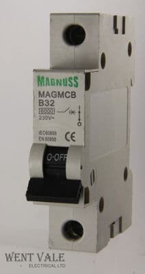 Magnuss MAGMCB32  -  32 Type B Single Pole MCB New