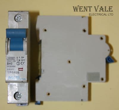 MCG - JVM1-63-DSP640B - 40a Type B Single Pole MCB Used