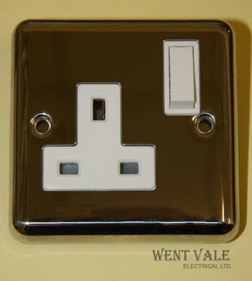 MEM Aura - A521HP (F3161HP) - 13a Single Highly Polished Chrome Socket New