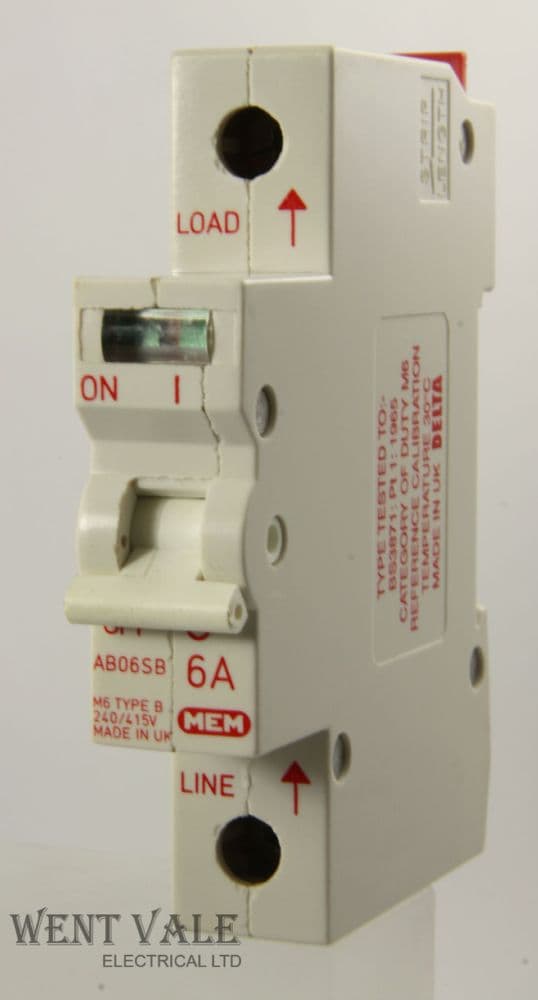 MEM/Delta 2000 - AB06SB 6a Type B Single Pole MCB