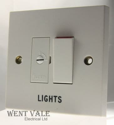 MEM/Eaton Intra - M201 - 13a DP Switched Conn Unit Engraved Lights New