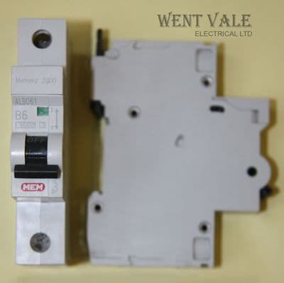 MEM Memera 2000 - ALB061 - 6a Type B Single Pole MCB Used
