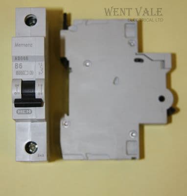MEM Memera - AD06B - 6a Type B Single Pole MCB Used