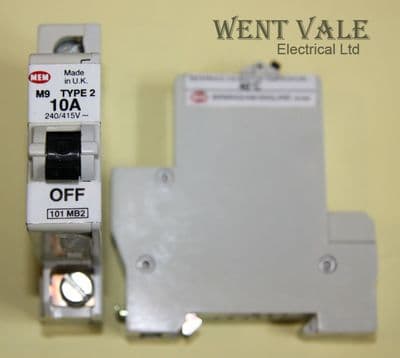 MEM Memshield 1 - 101MB2 - 10a Type 2 Single Pole MCB