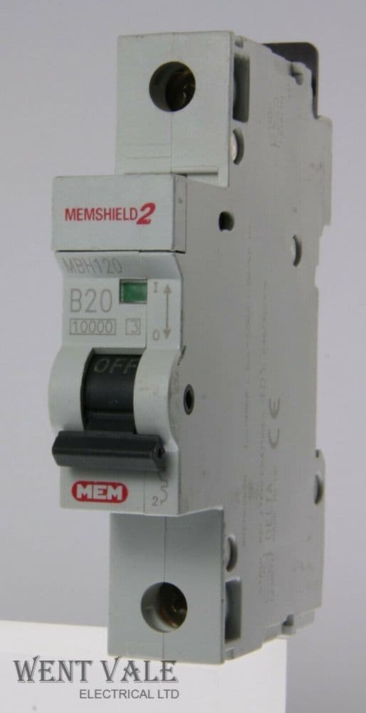 MEM Memshield 2 - MBH120 - 20a Type B Single Pole MCB Unused