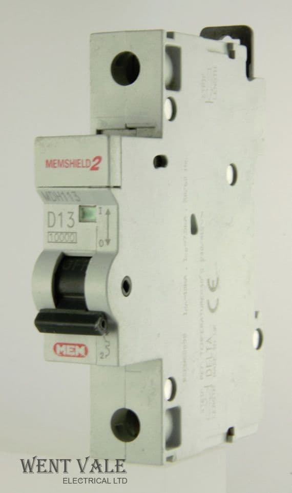 MEM Memshield 2 - MDH113 - 13a Type D Single Pole MCB Used