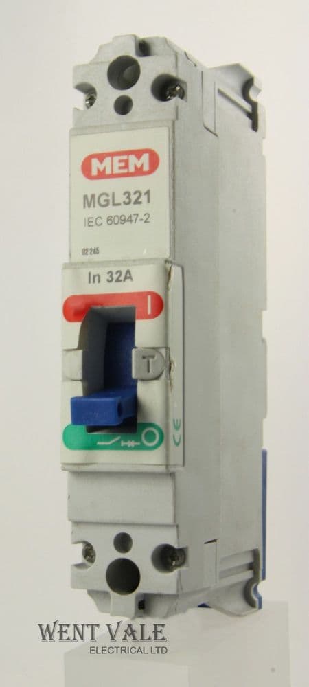 MEM Memshield 2 - MGL321 - 32a Cat A G-Frame Single Pole MCCB Used
