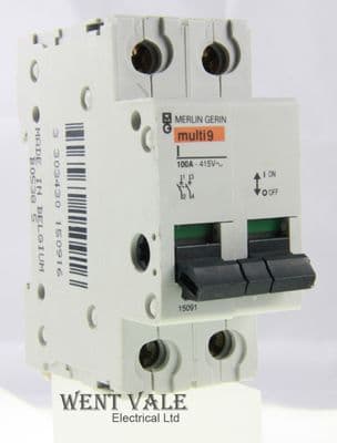Merlin Gerin Multi 9 - 15091 - Type I 100a Double Pole Switch Disconnecter Unused
