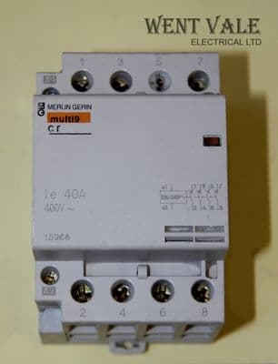 Merlin Gerin Multi 9 - 15968 - CT 4 Pole 40a Normally Open Contactor 240v Coil